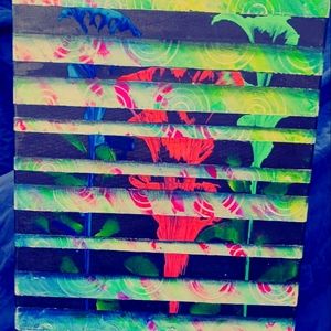 3D - Black light enhanced acrilic painting